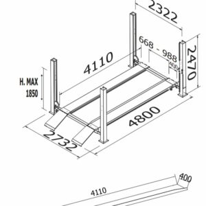 Četvorostubna dizalica Cascos C430