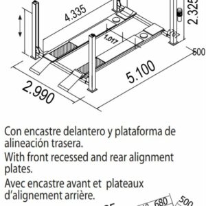 Četvorostubna dizalica Cascos C442